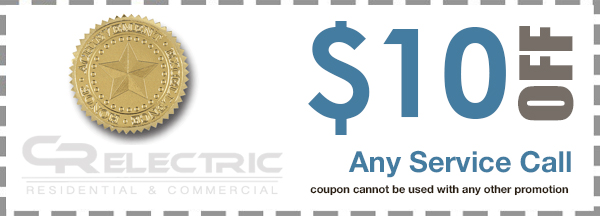 CR Electric coupon - $10 Off Any Service Call